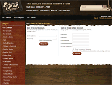 Tablet Screenshot of myaccount.cowboyoutfitters.com